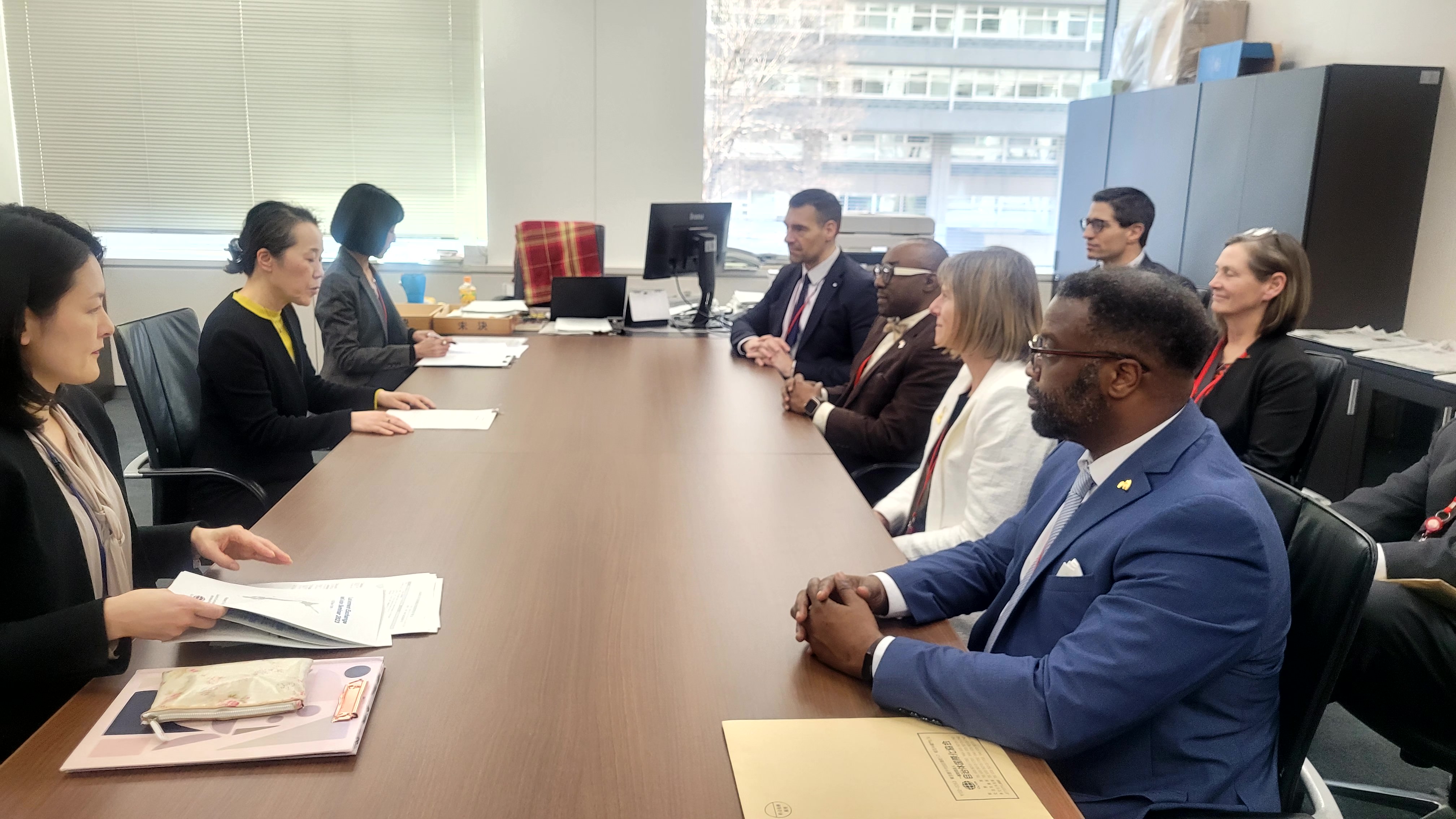 Meeting with cabinet members from the Japanese Ministry of Internal Affairs in Tokyo