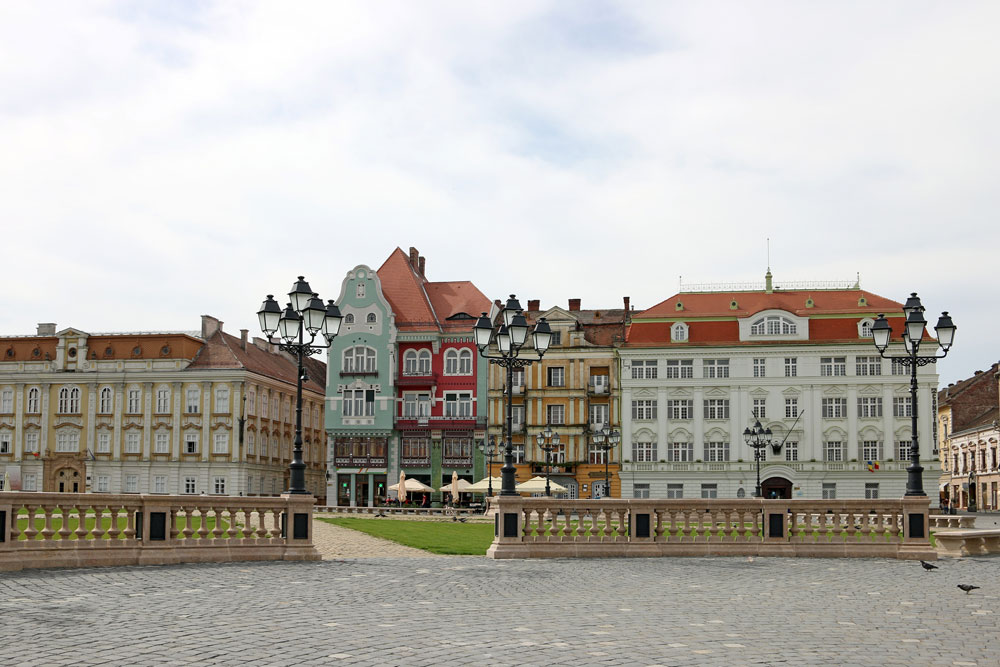 Union Square in Timisoara, Romania