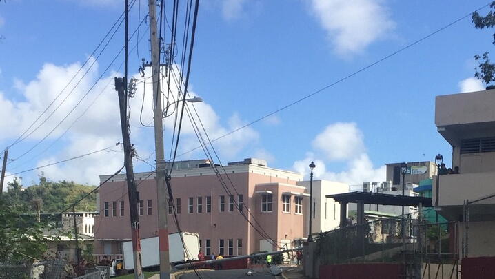 Hurricane damage in Puerto Rico