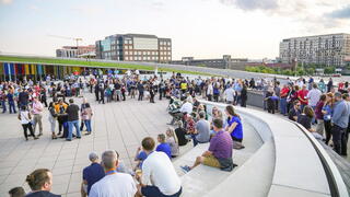 Image of veterans reception in Columbus