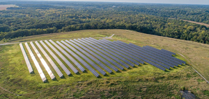 Array of the solar deployment project in Danville, Illinois. 